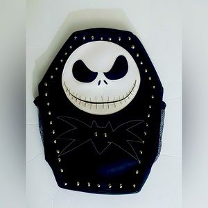 Jack Skellington Tombstone Black Backpack New